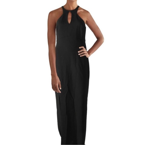 Womens Cut-Out Sleeveless Evening Dress, Black / Regular 6 (S)
